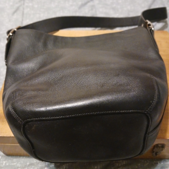 Coach Vintage Y2K Black Leather Legacy Soho Bucket Shoulder Bag 9186 - Picture 11 of 12